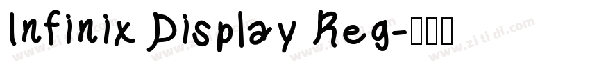 Infinix Display Reg字体转换